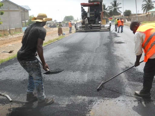 road construction work